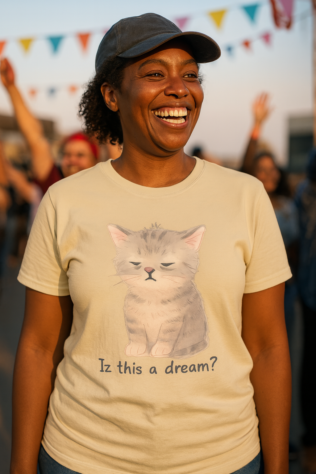 Dreamy Cat T-Shirt: Feline Fantasy