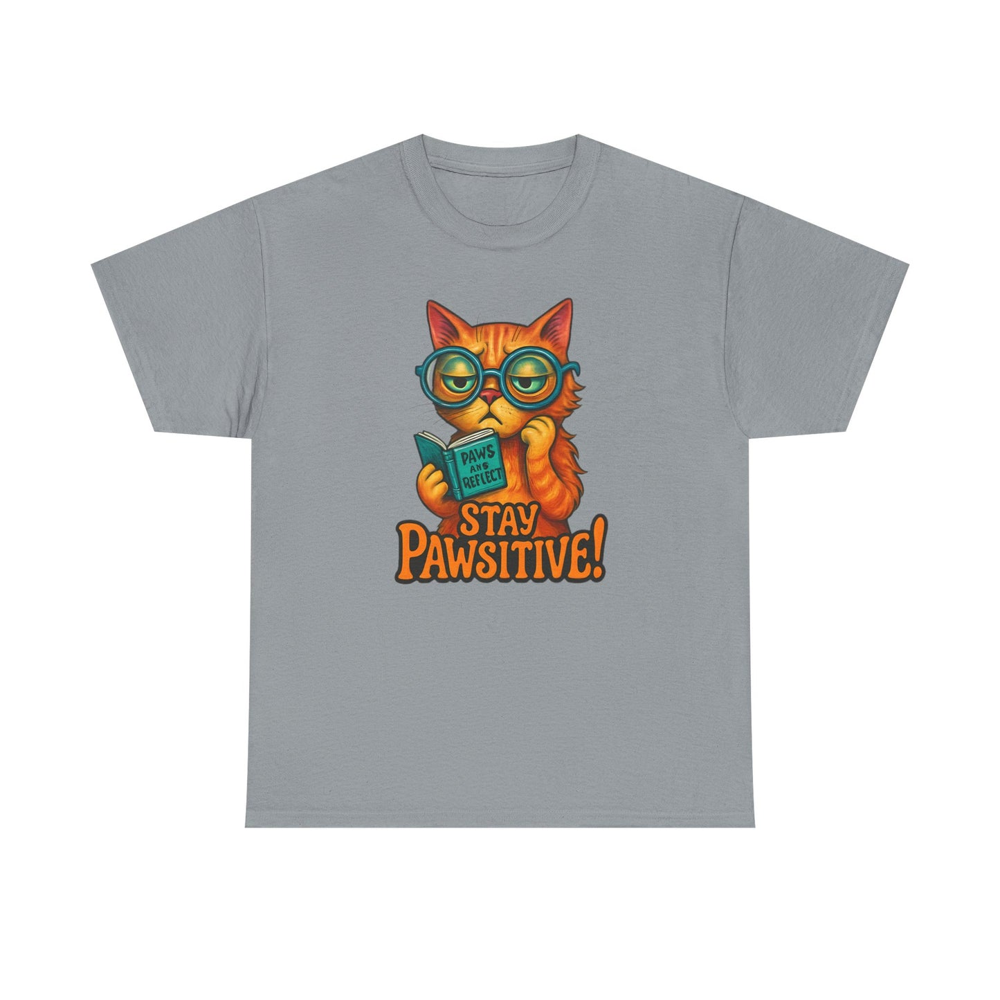 Stay Pawsitive Cat Tee