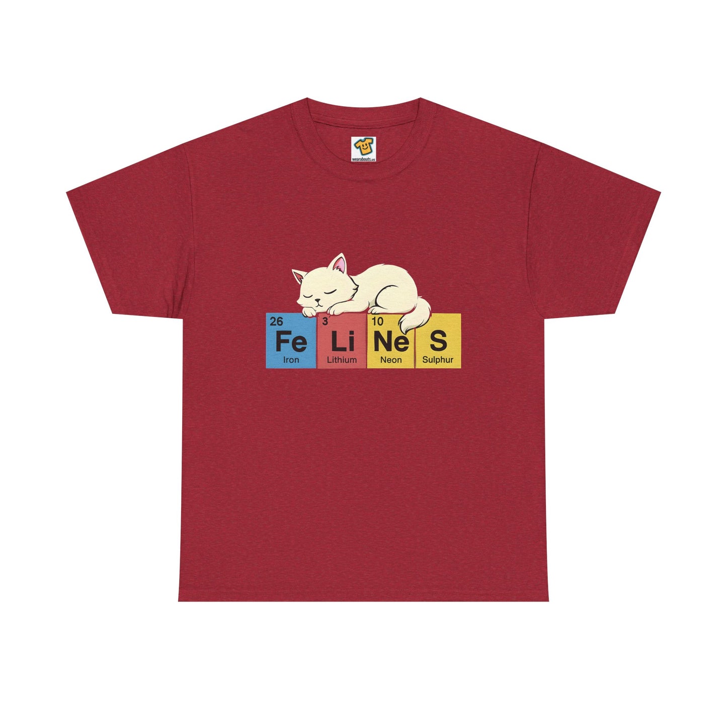 Cat Science Unisex Tee - Cute Feline Periodic Table T-Shirt for Cat Lovers