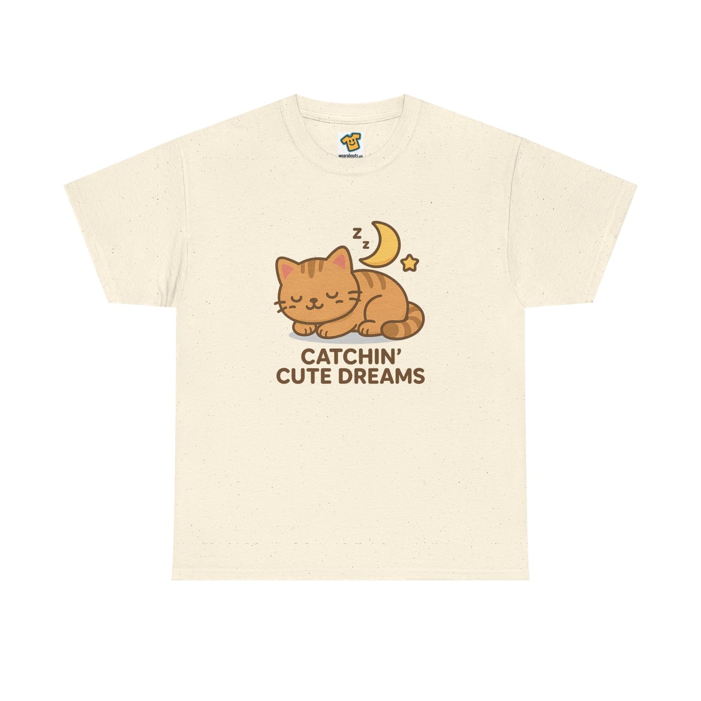 Cute Baby Cat Catchin' Dreams Tee, Cat Lover Gift, Fun T-Shirt, Animal Lover Apparel, Birthday Present, Cozy Casual Wear