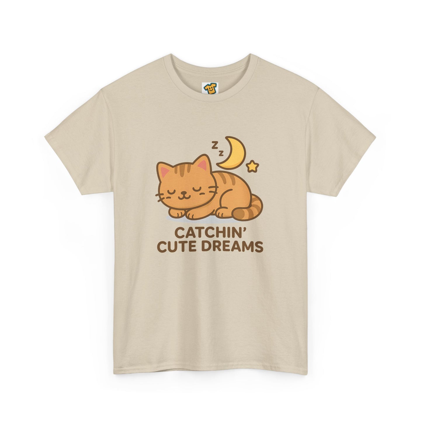 Cute Baby Cat Catchin' Dreams Tee, Cat Lover Gift, Fun T-Shirt, Animal Lover Apparel, Birthday Present, Cozy Casual Wear