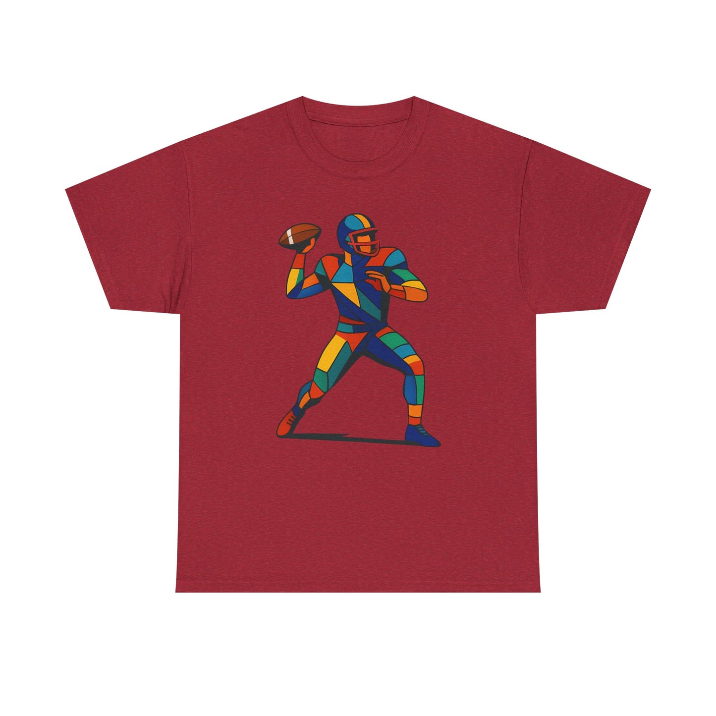 Vibrant Geometric Quarterback T-Shirt