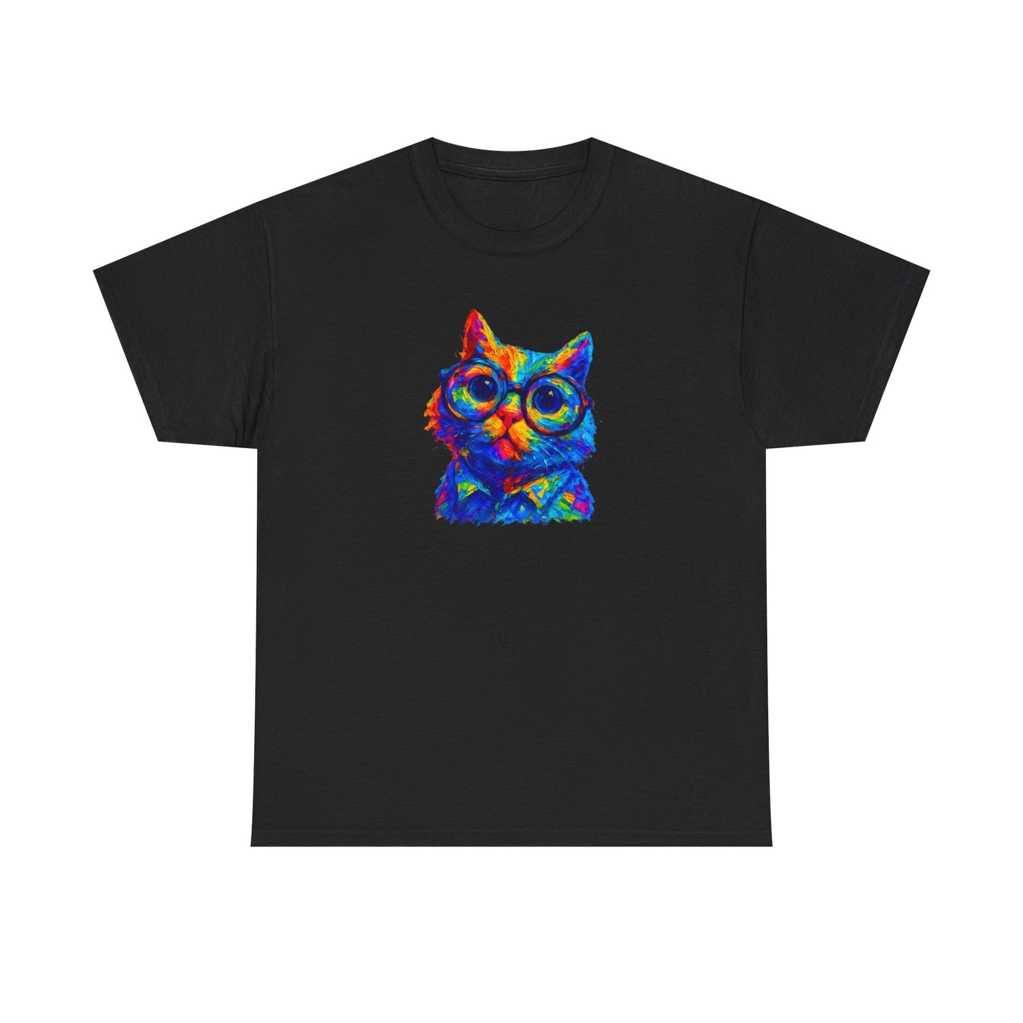 Vibrant Retro Cat T-Shirt