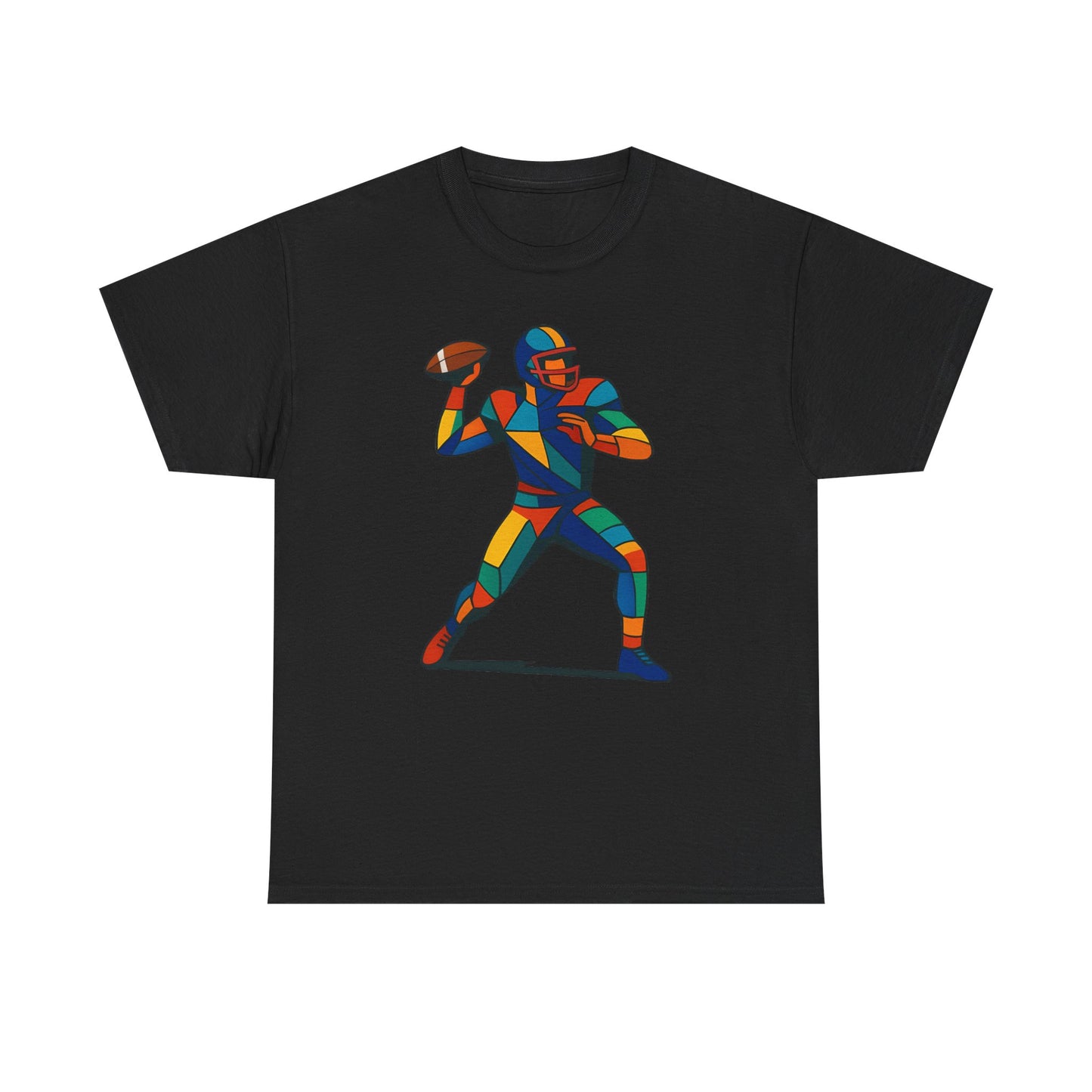 Vibrant Geometric Quarterback T-Shirt