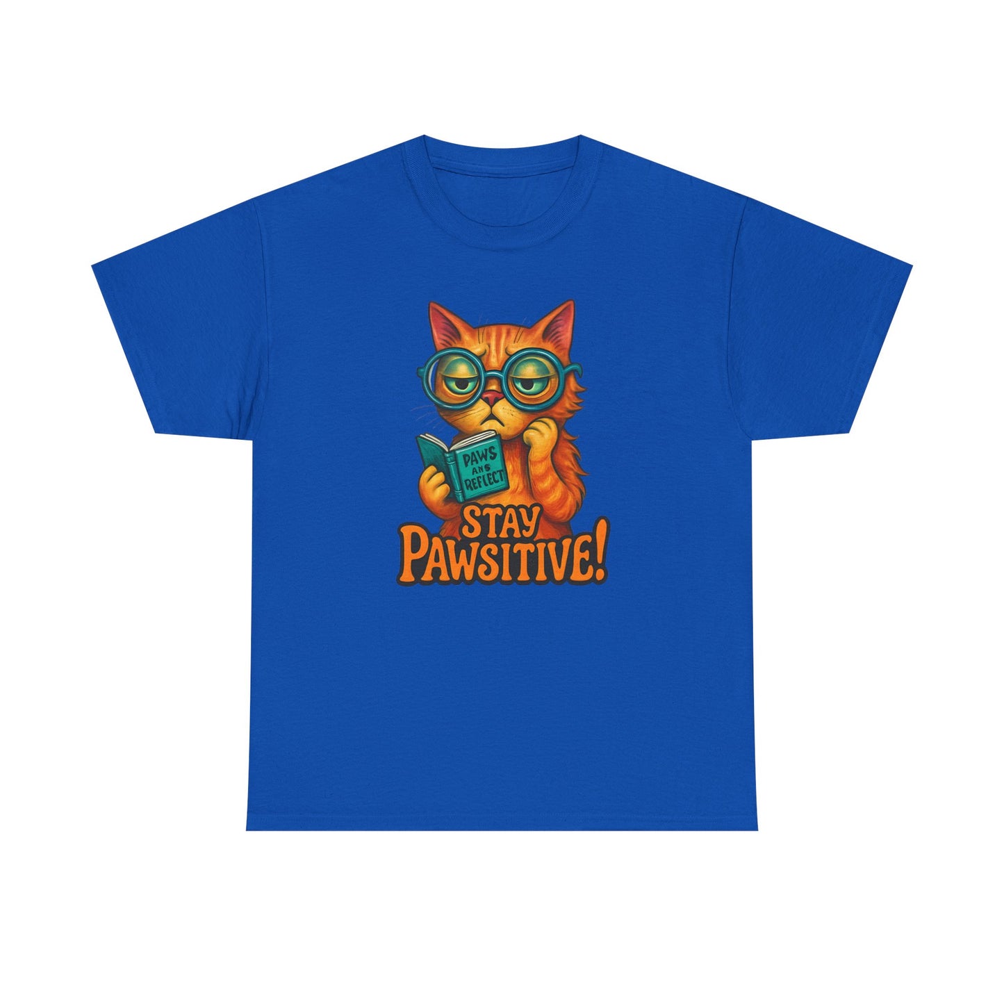 Stay Pawsitive Cat Tee