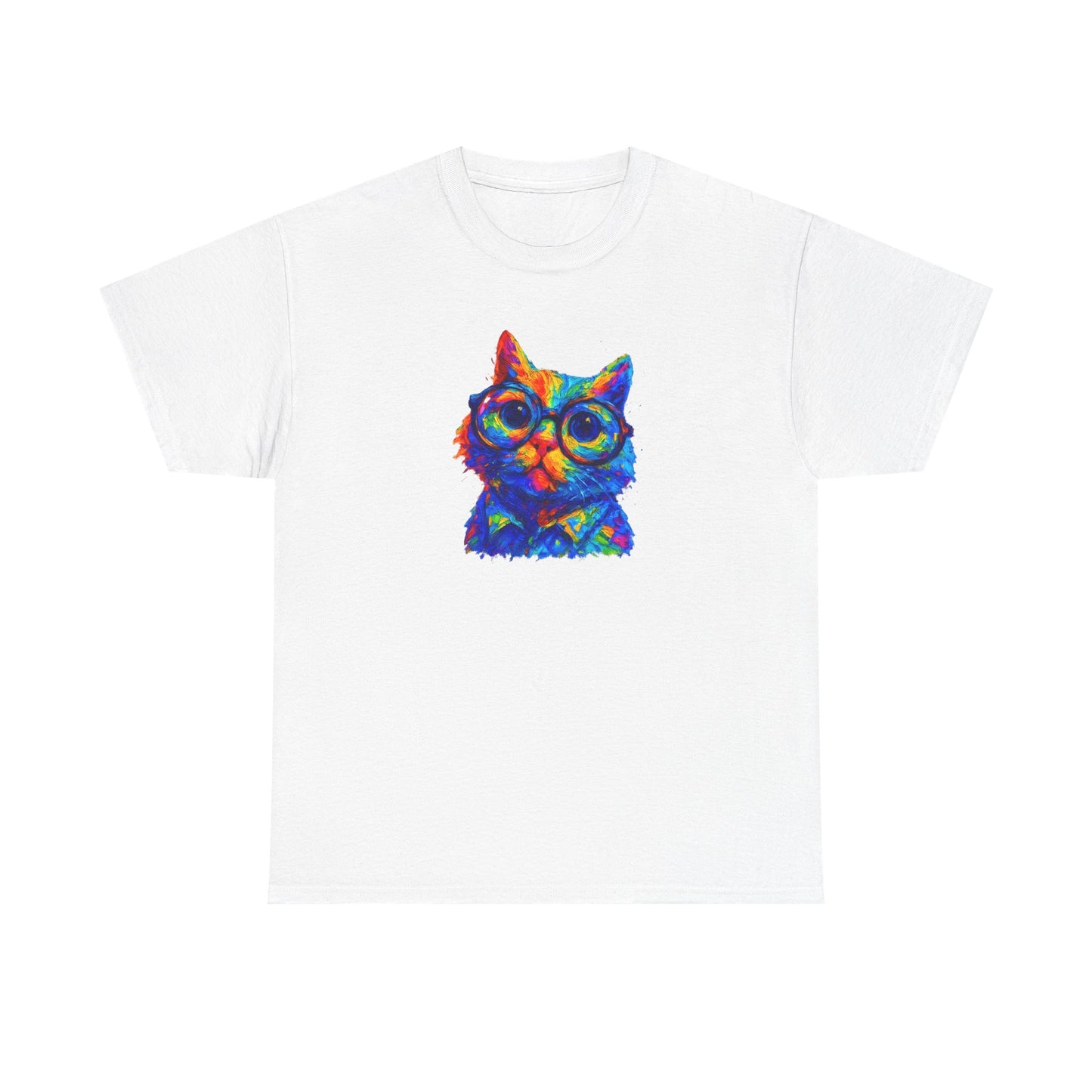 Vibrant Retro Cat T-Shirt