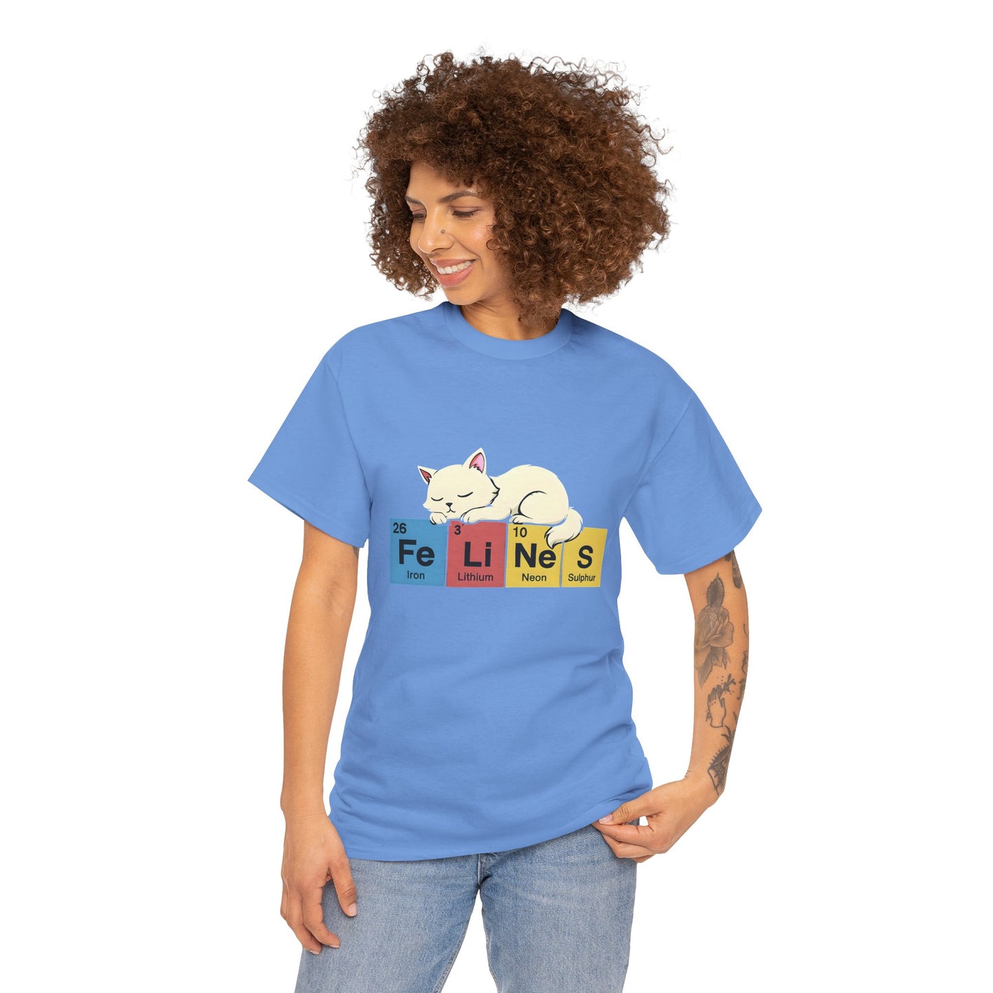 Cat Science Unisex Tee - Cute Feline Periodic Table T-Shirt for Cat Lovers