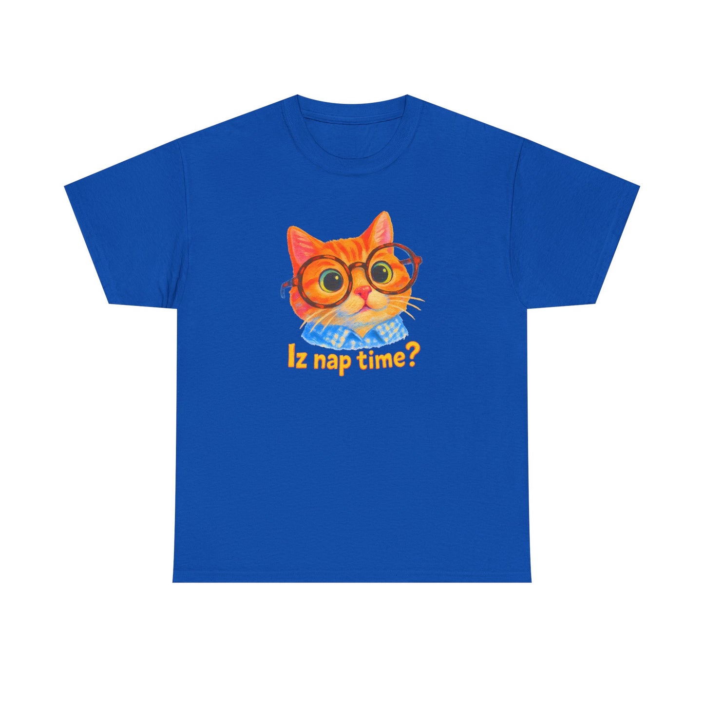 Adorable Cat 'Iz Nap Time?' T-Shirt