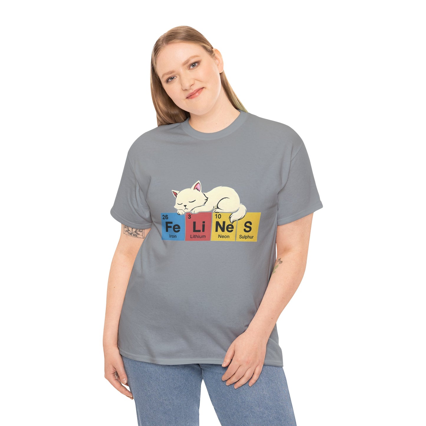 Cat Science Unisex Tee - Cute Feline Periodic Table T-Shirt for Cat Lovers