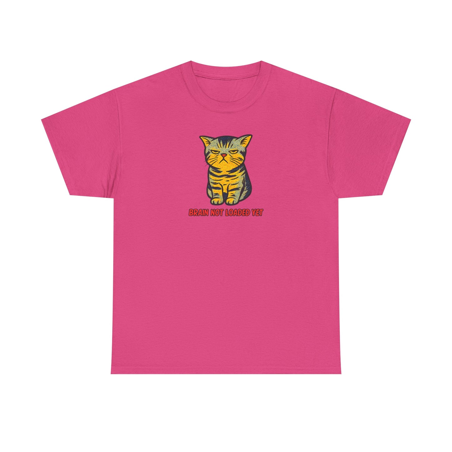 Quirky Cat 'Brain Not Loaded Yet' T-Shirt