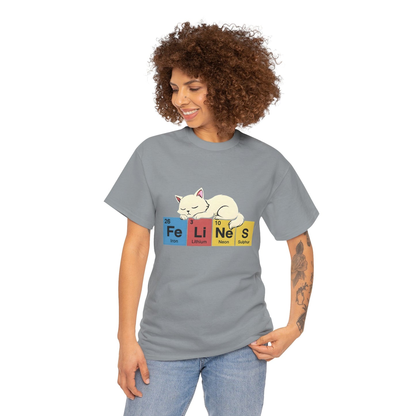 Cat Science Unisex Tee - Cute Feline Periodic Table T-Shirt for Cat Lovers