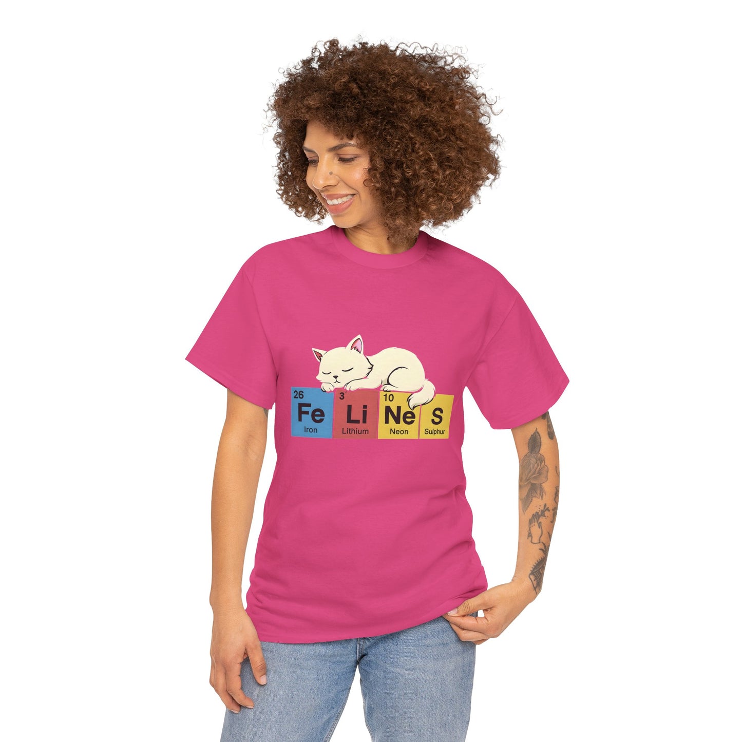 Cat Science Unisex Tee - Cute Feline Periodic Table T-Shirt for Cat Lovers