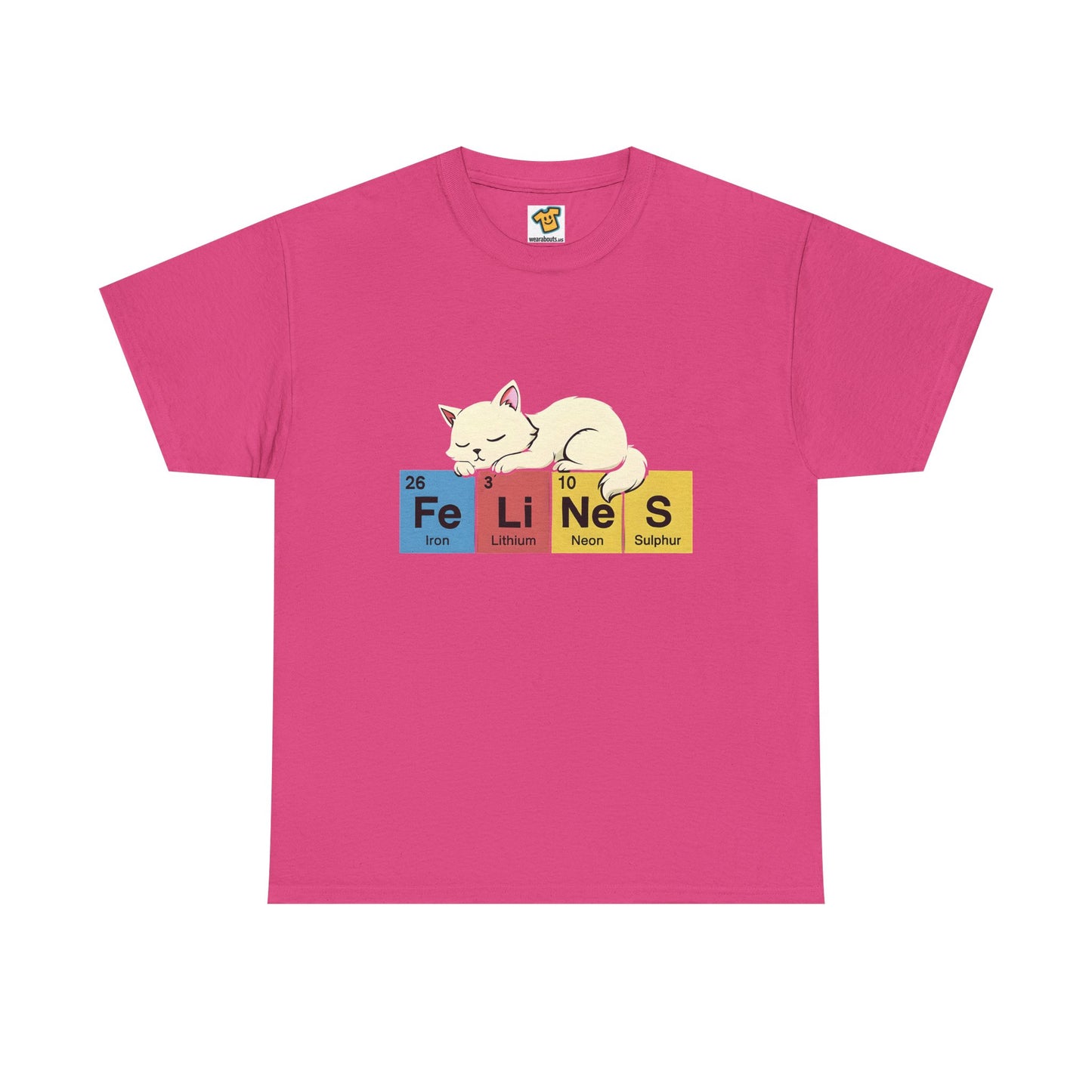 Cat Science Unisex Tee - Cute Feline Periodic Table T-Shirt for Cat Lovers