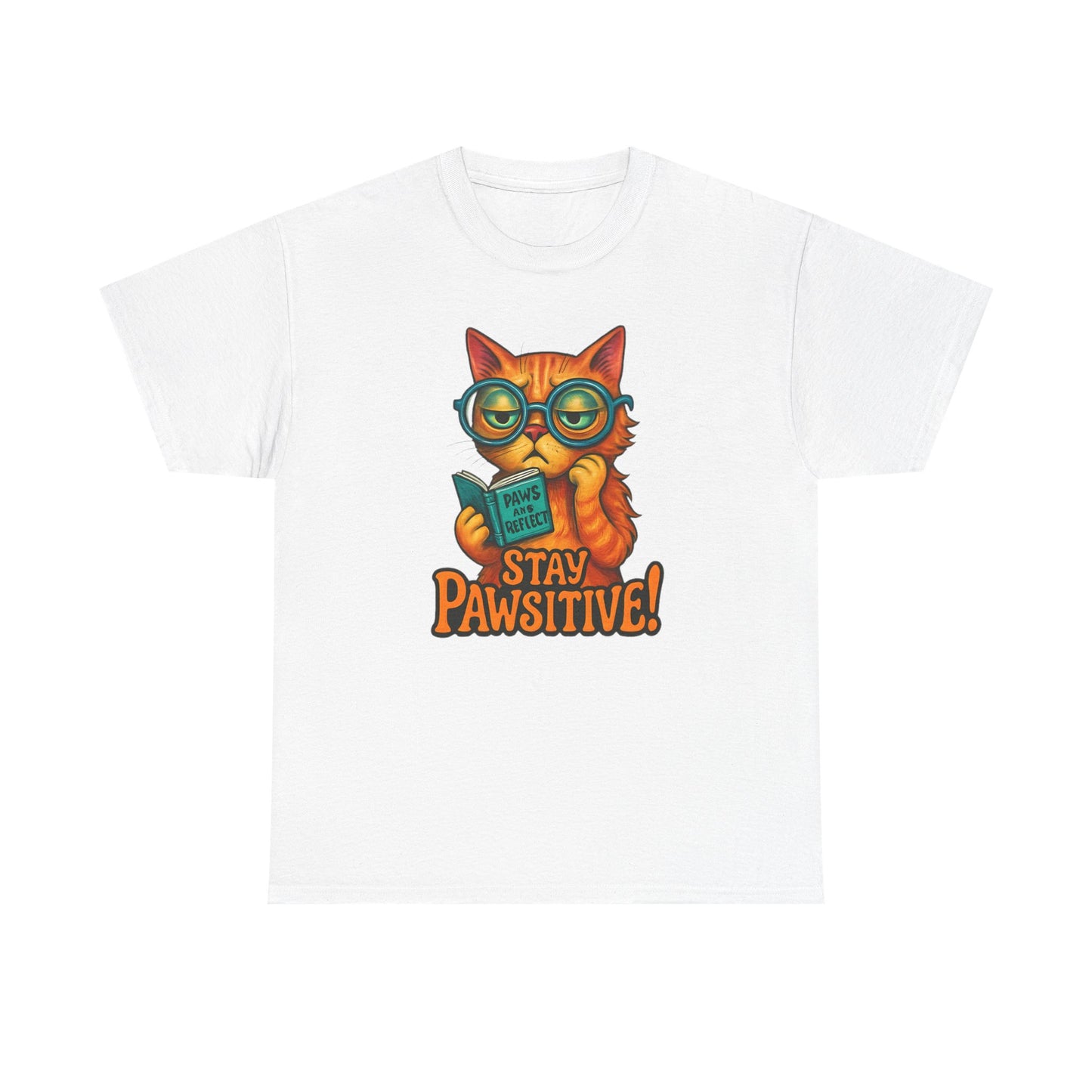 Stay Pawsitive Cat Tee