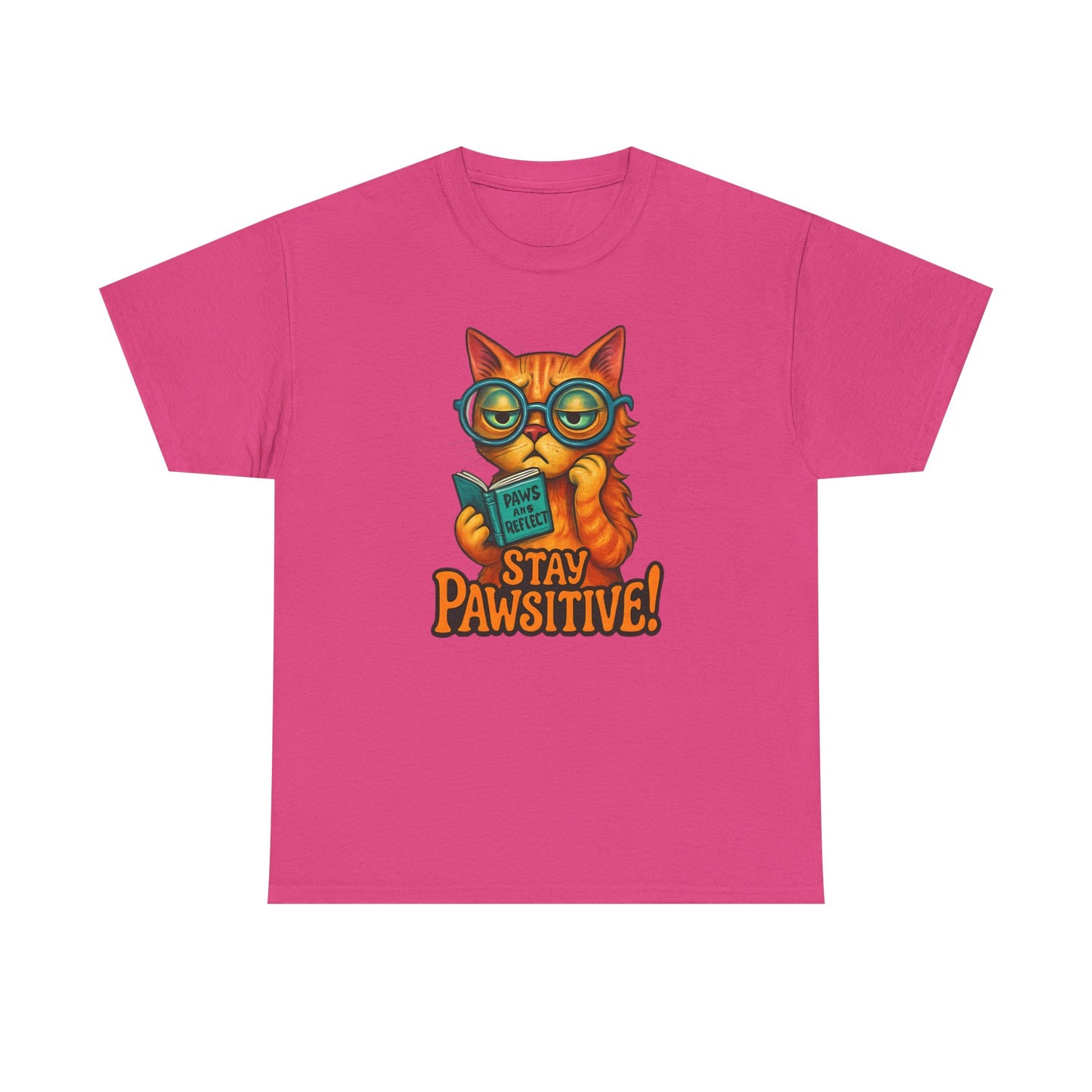 Stay Pawsitive Cat Tee