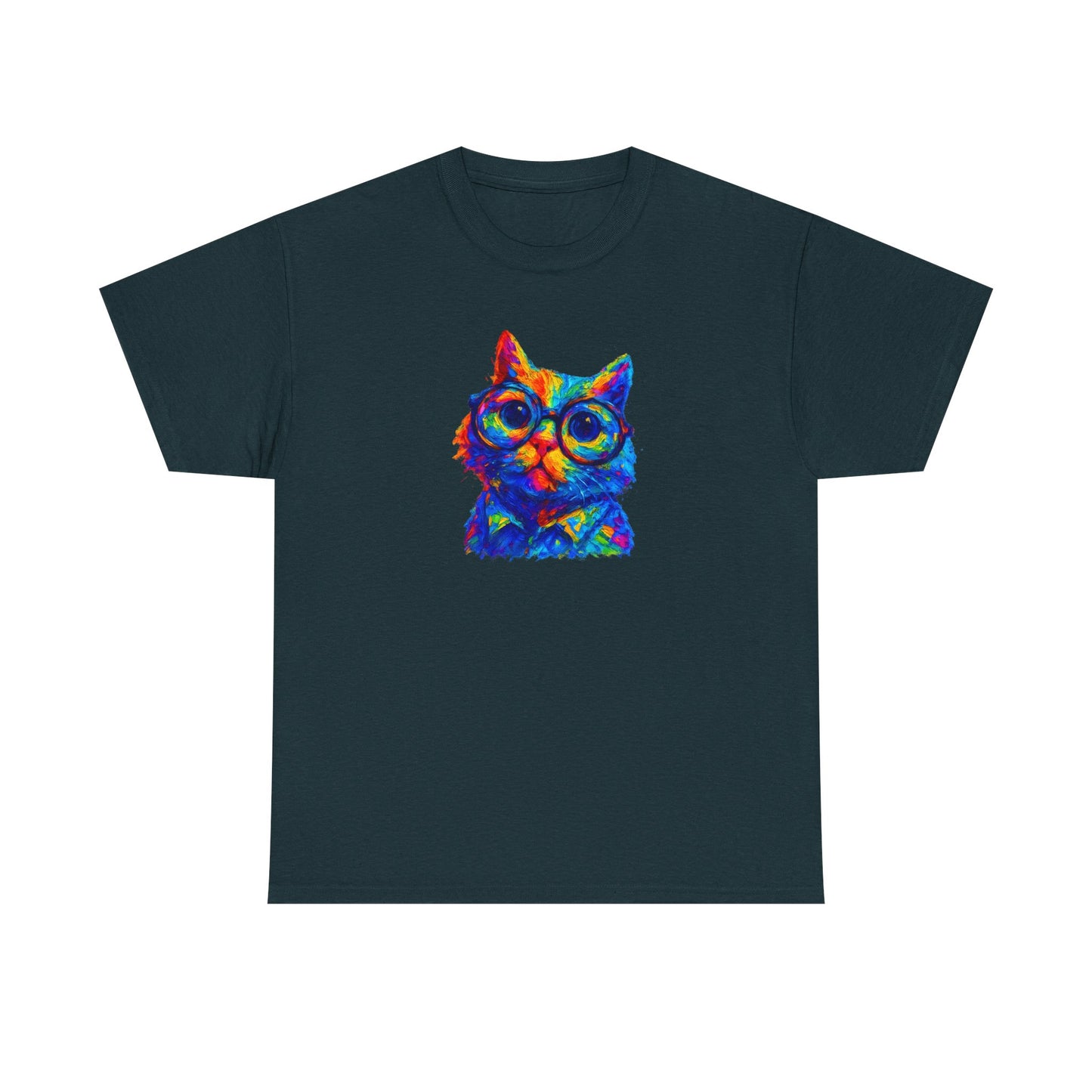 Vibrant Retro Cat T-Shirt
