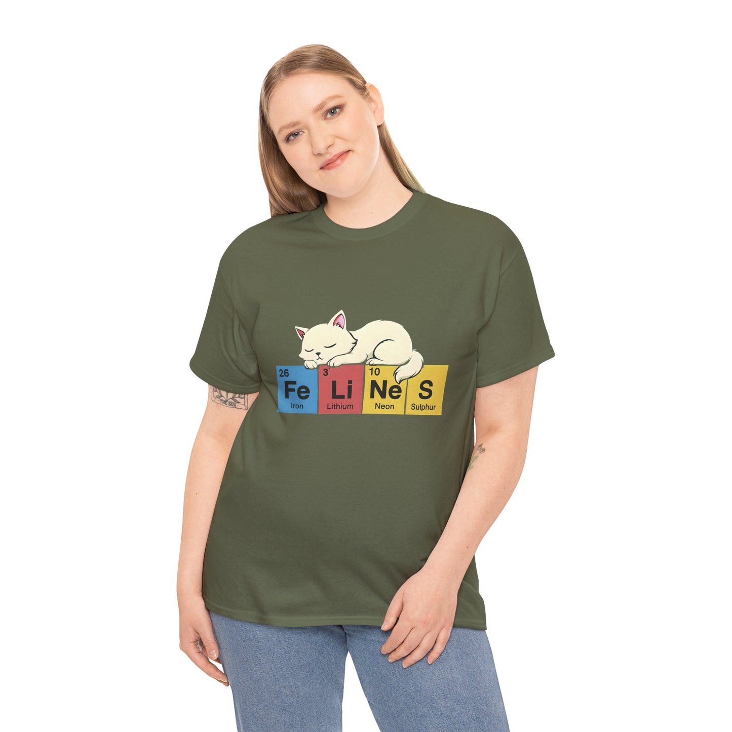 Cat Science Unisex Tee - Cute Feline Periodic Table T-Shirt for Cat Lovers