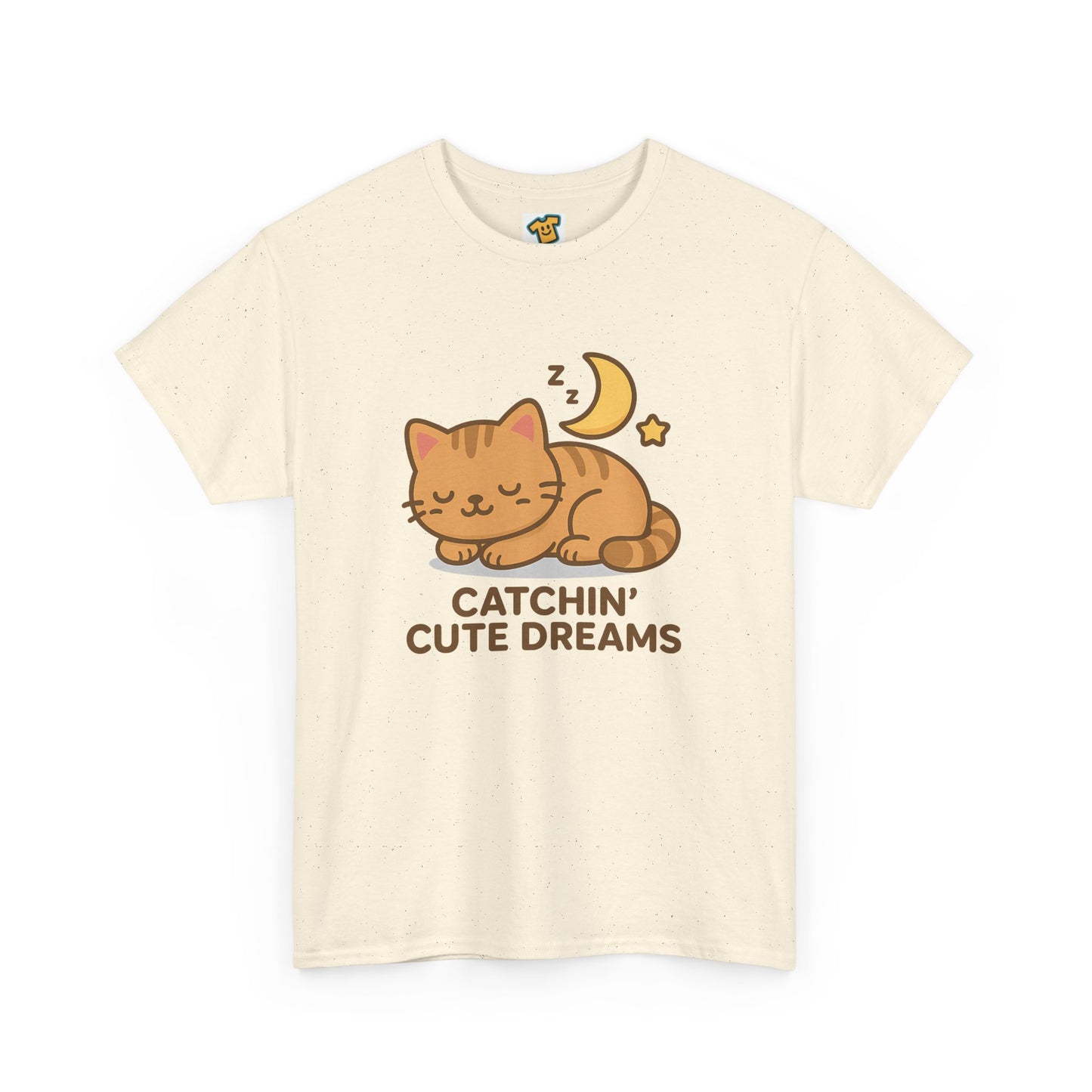 Cute Baby Cat Catchin' Dreams Tee, Cat Lover Gift, Fun T-Shirt, Animal Lover Apparel, Birthday Present, Cozy Casual Wear