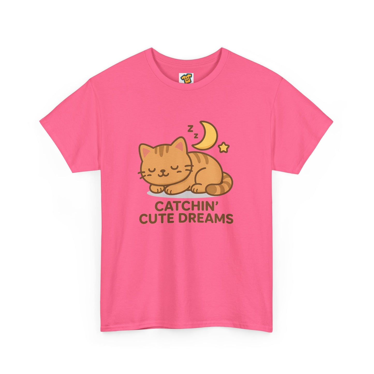 Cute Baby Cat Catchin' Dreams Tee, Cat Lover Gift, Fun T-Shirt, Animal Lover Apparel, Birthday Present, Cozy Casual Wear