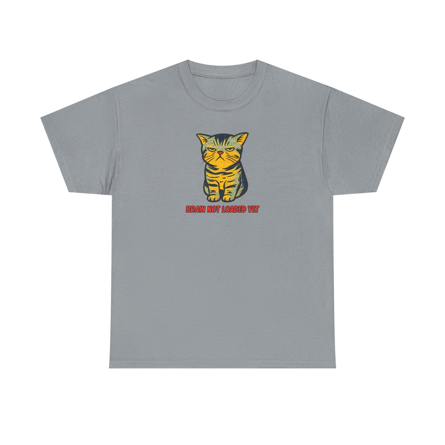 Quirky Cat 'Brain Not Loaded Yet' T-Shirt