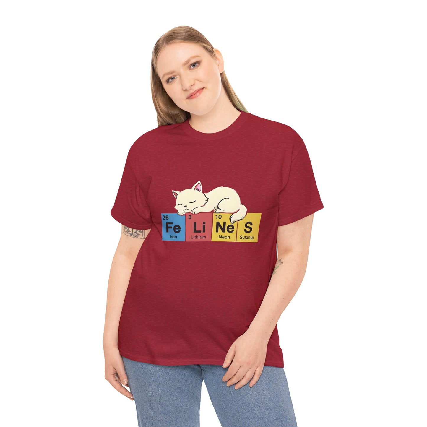 Cat Science Unisex Tee - Cute Feline Periodic Table T-Shirt for Cat Lovers
