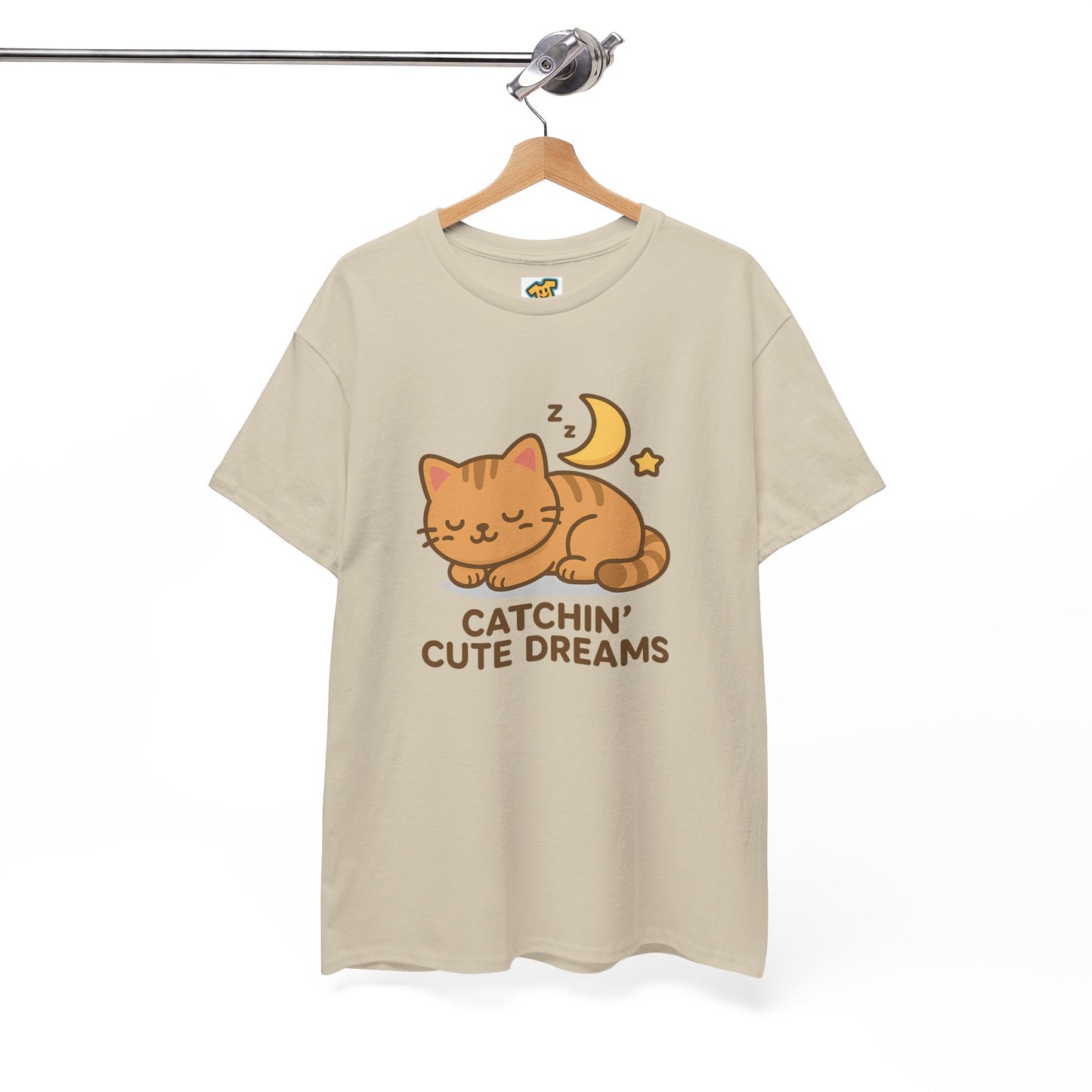 Cute Baby Cat Catchin' Dreams Tee, Cat Lover Gift, Fun T-Shirt, Animal Lover Apparel, Birthday Present, Cozy Casual Wear