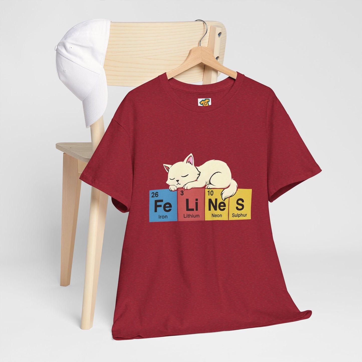 Cat Science Unisex Tee - Cute Feline Periodic Table T-Shirt for Cat Lovers