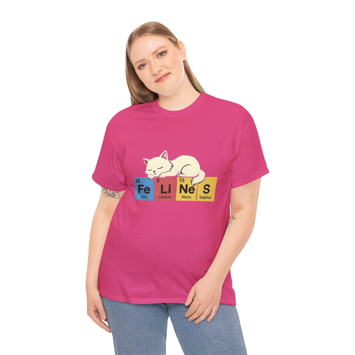 Cat Science Unisex Tee - Cute Feline Periodic Table T-Shirt for Cat Lovers