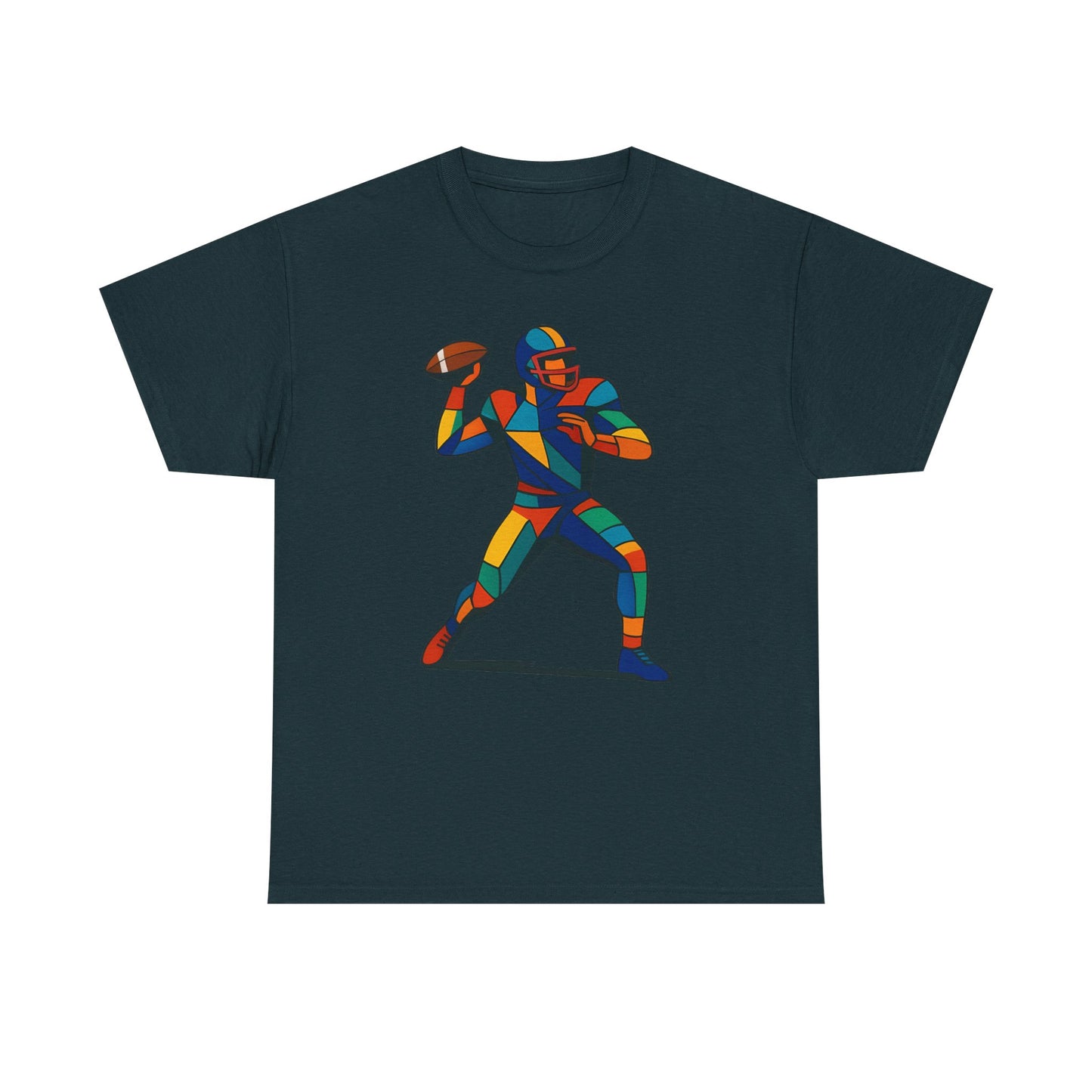 Vibrant Geometric Quarterback T-Shirt