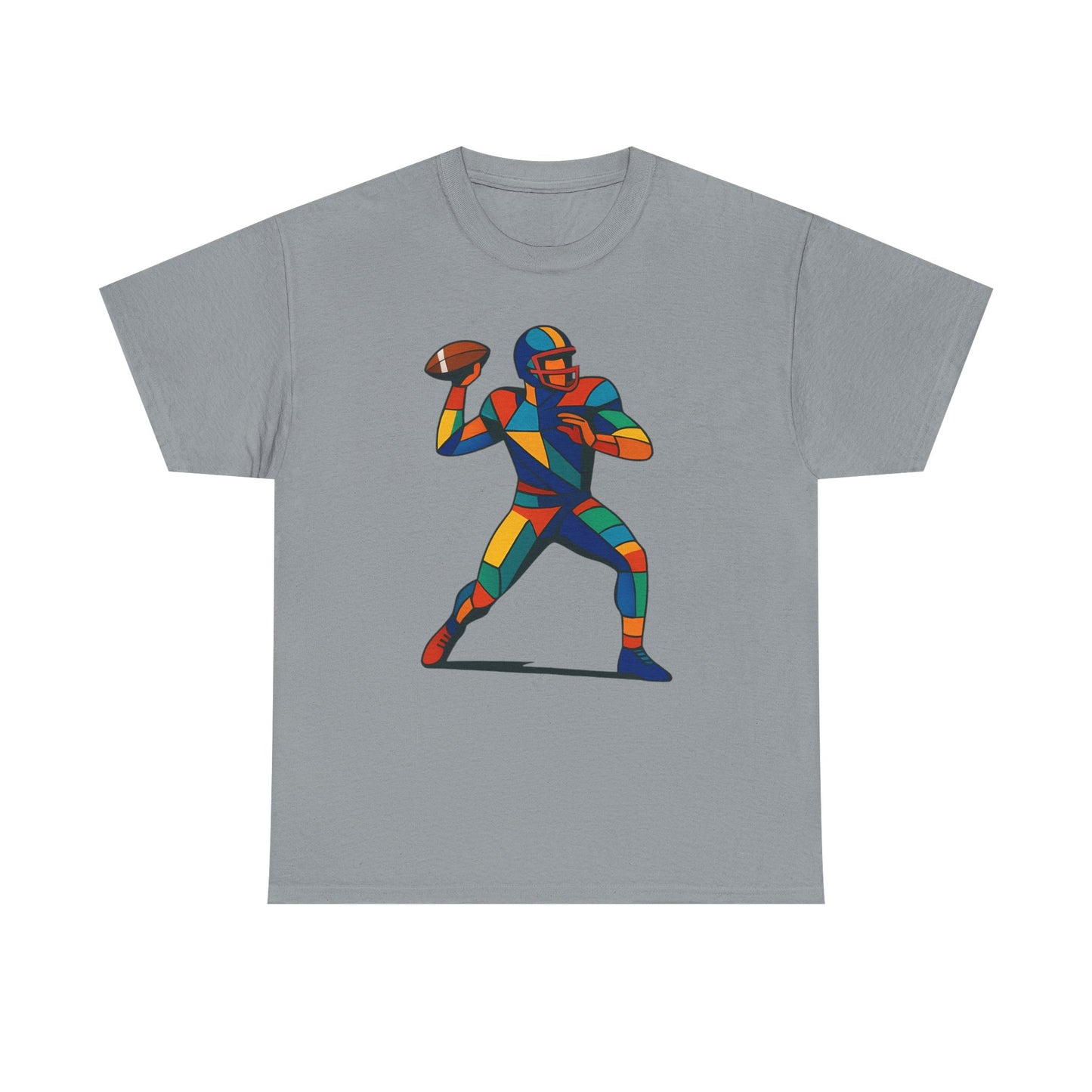 Vibrant Geometric Quarterback T-Shirt
