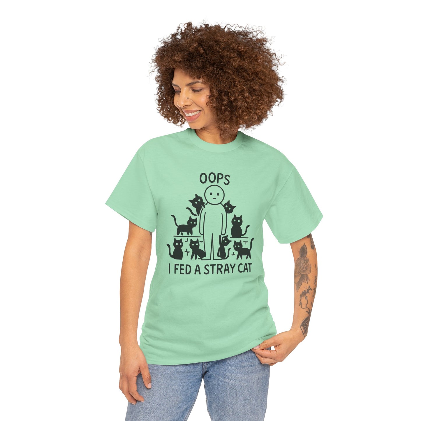 Funny Stray Cats Oops Unisex Tee