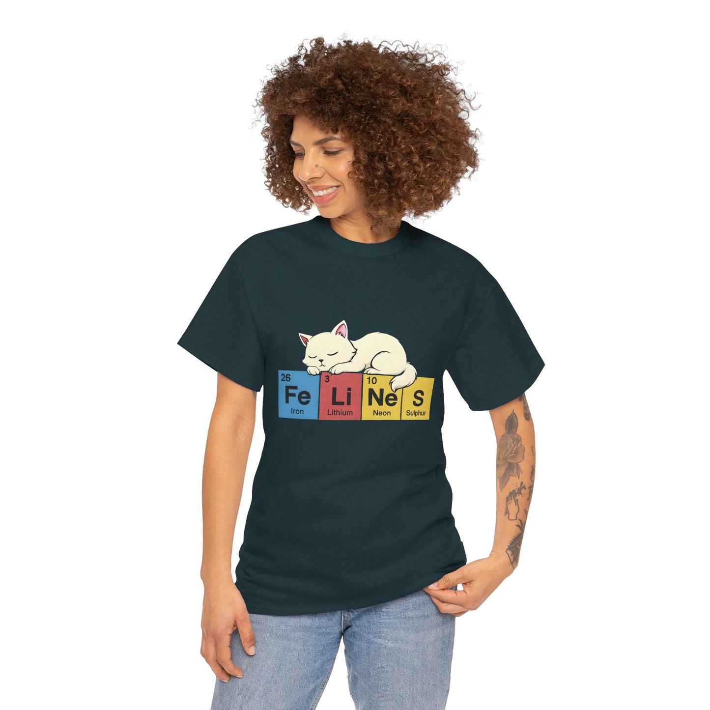 Cat Science Unisex Tee - Cute Feline Periodic Table T-Shirt for Cat Lovers