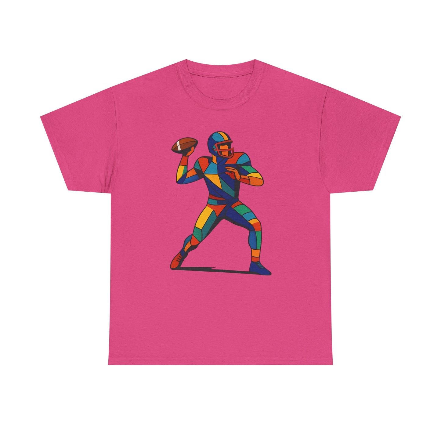 Vibrant Geometric Quarterback T-Shirt