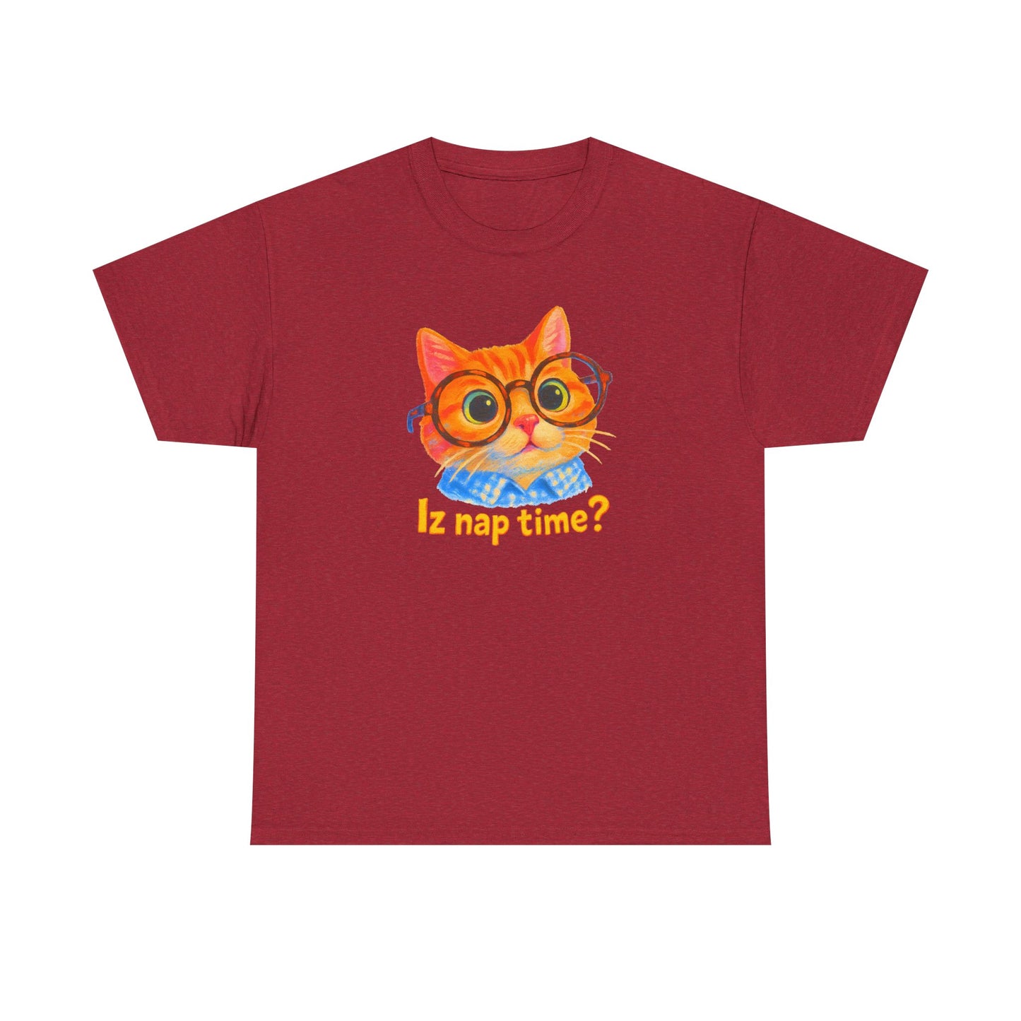 Adorable Cat 'Iz Nap Time?' T-Shirt