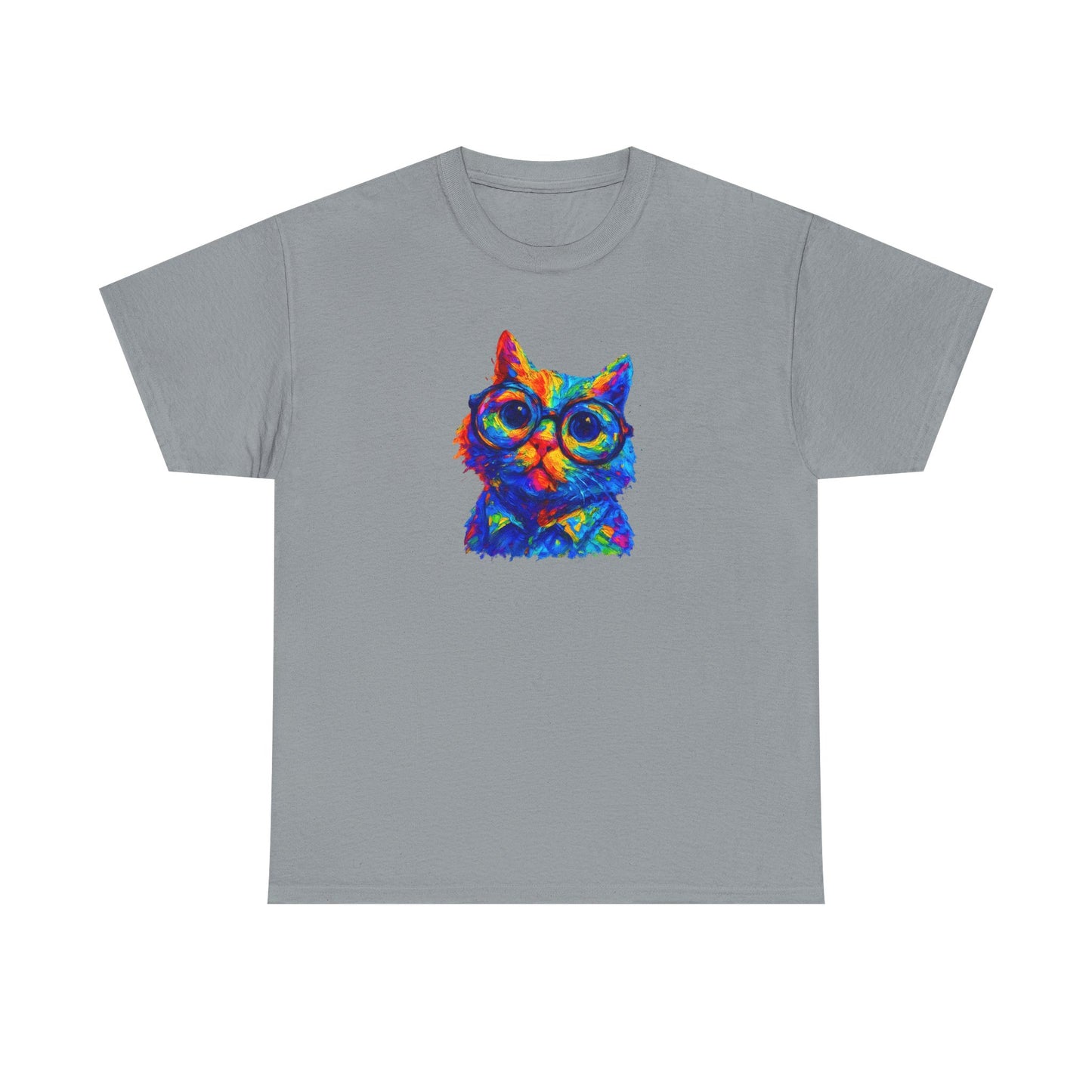 Vibrant Retro Cat T-Shirt