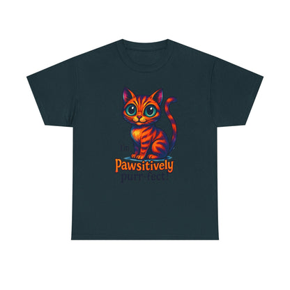 Pawsitively Purr-fect Cat T-Shirt