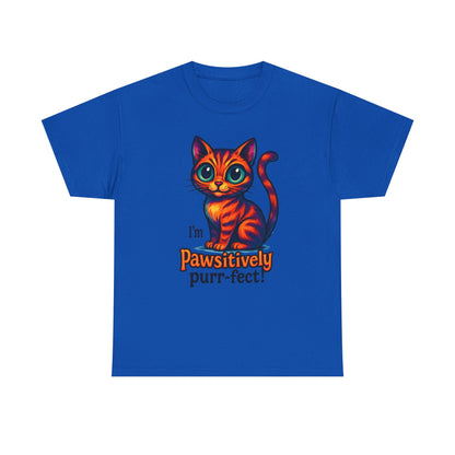 Pawsitively Purr-fect Cat T-Shirt