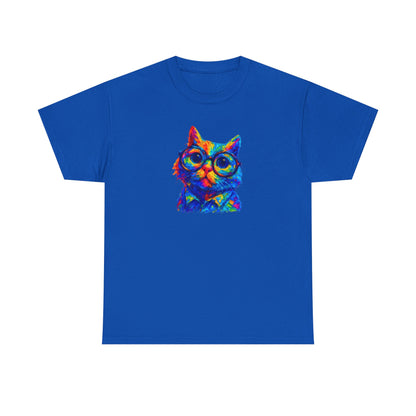 Vibrant Retro Cat T-Shirt