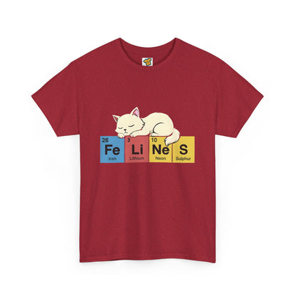 Cat Science Unisex Tee - Cute Feline Periodic Table T-Shirt for Cat Lovers