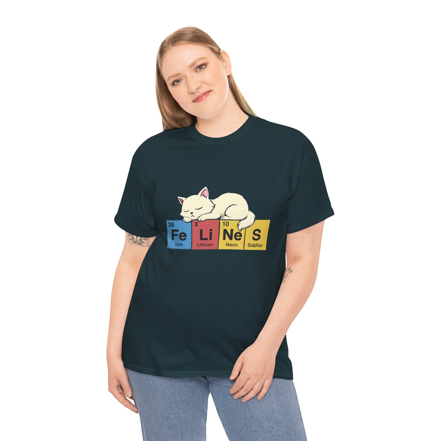 Cat Science Unisex Tee - Cute Feline Periodic Table T-Shirt for Cat Lovers