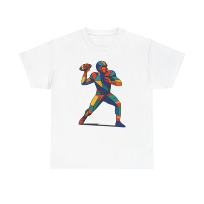 Vibrant Geometric Quarterback T-Shirt
