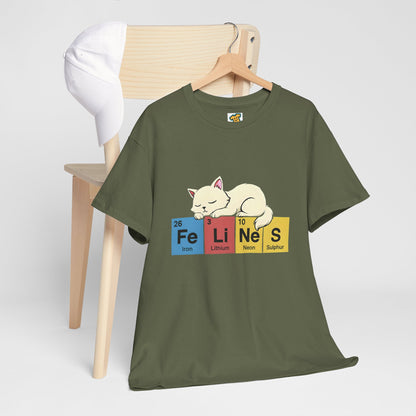 Cat Science Unisex Tee - Cute Feline Periodic Table T-Shirt for Cat Lovers