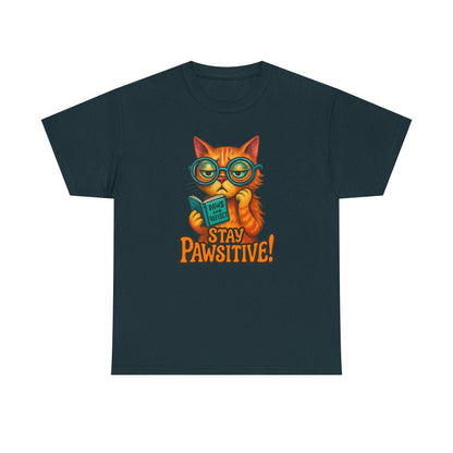 Stay Pawsitive Cat Tee