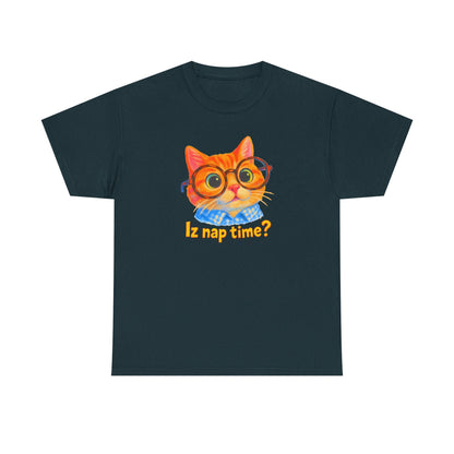Adorable Cat 'Iz Nap Time?' T-Shirt