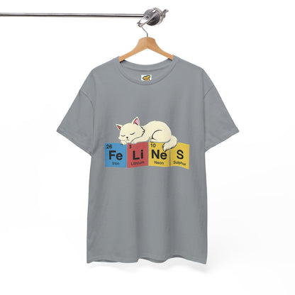 Cat Science Unisex Tee - Cute Feline Periodic Table T-Shirt for Cat Lovers