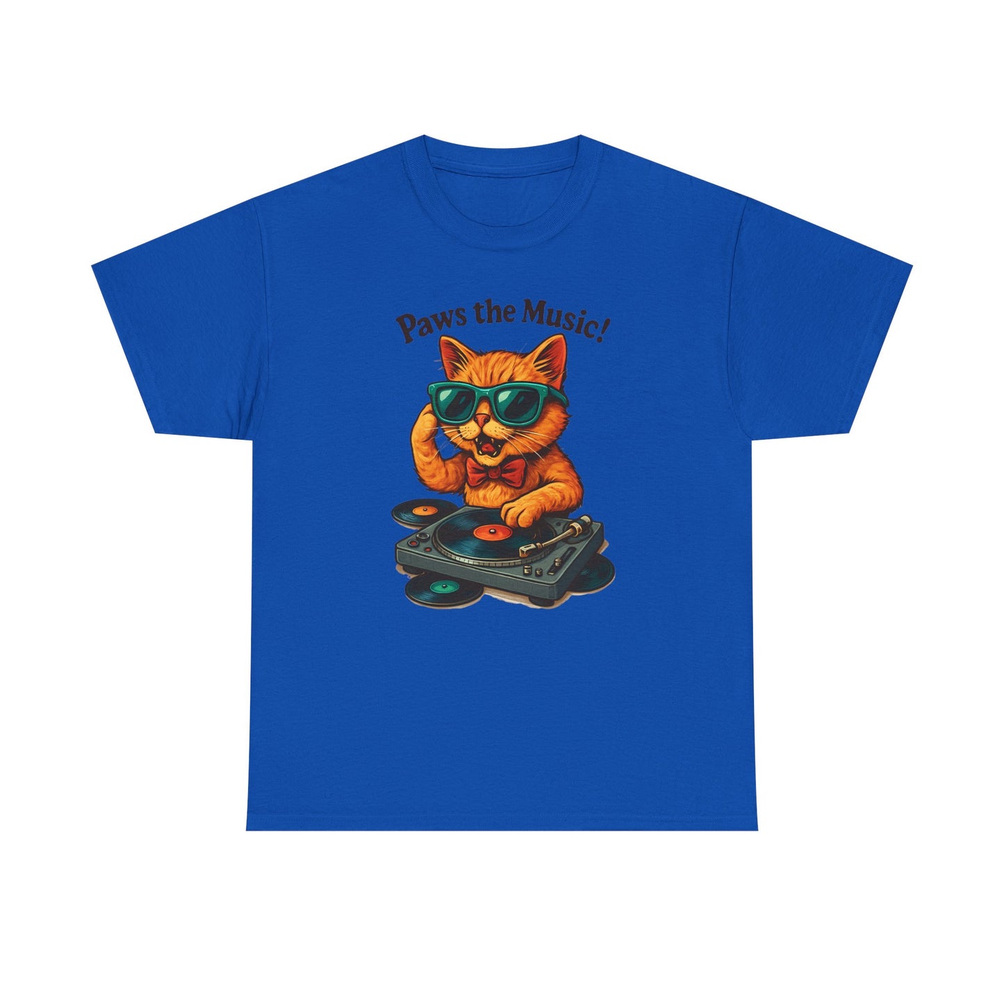 Groovy DJ Cat T-Shirt - Paws the Music