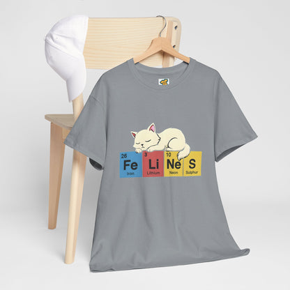 Cat Science Unisex Tee - Cute Feline Periodic Table T-Shirt for Cat Lovers
