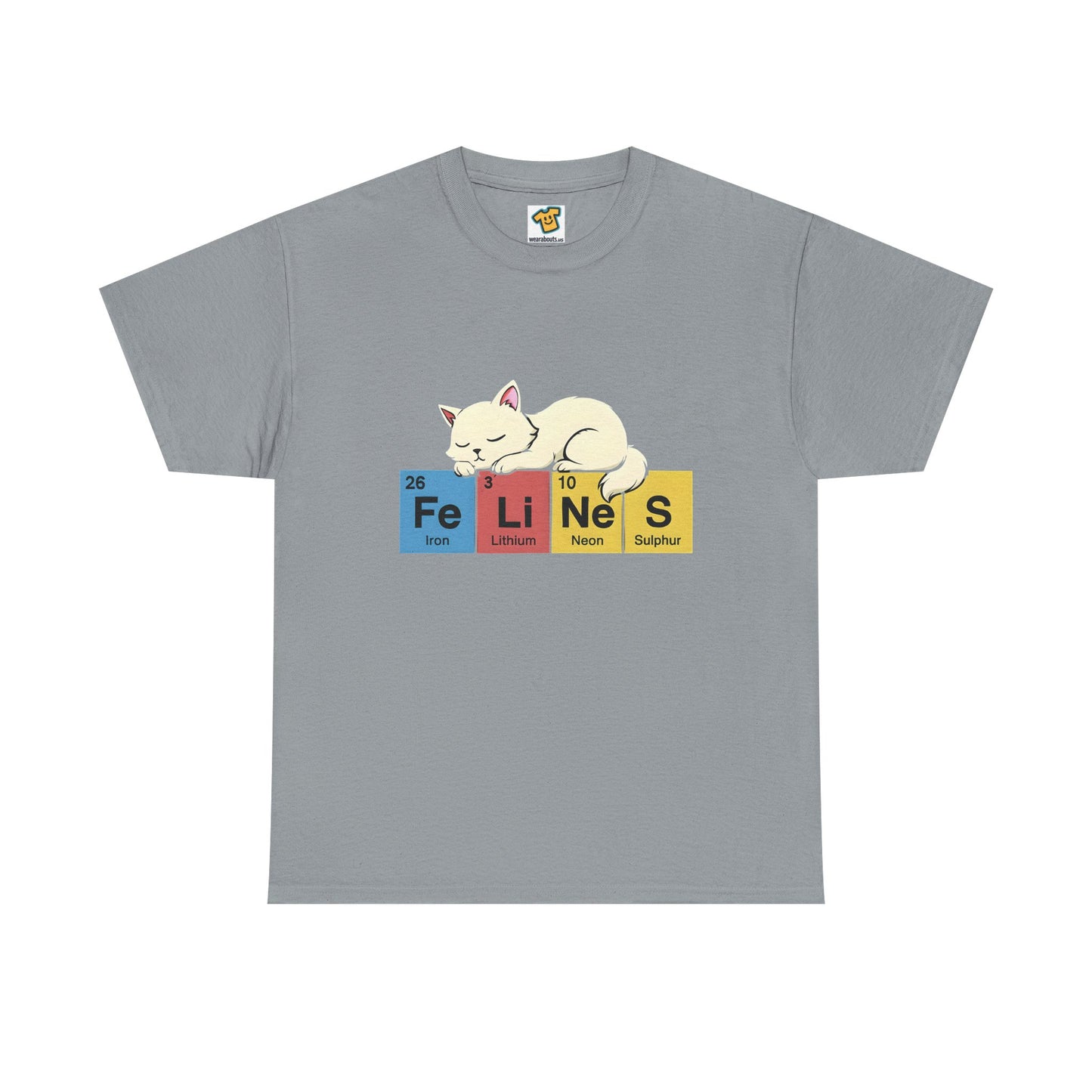 Cat Science Unisex Tee - Cute Feline Periodic Table T-Shirt for Cat Lovers