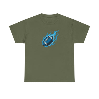 Blazing Blue Football Tee
