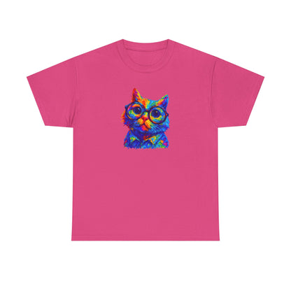 Vibrant Retro Cat T-Shirt
